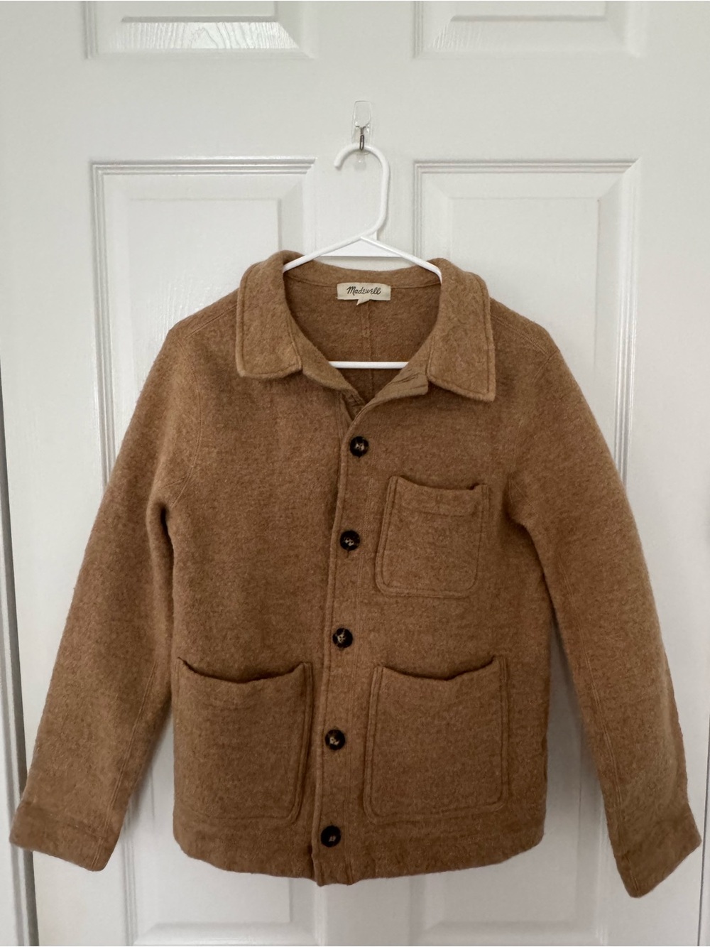 Madewell Mens Camel Brown Pea Coat